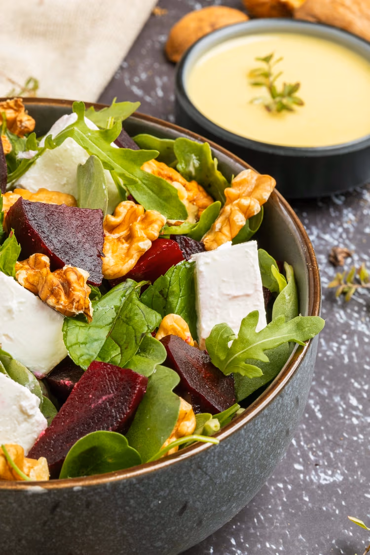 Delicious daily homemade Mushroom & beetroot salad