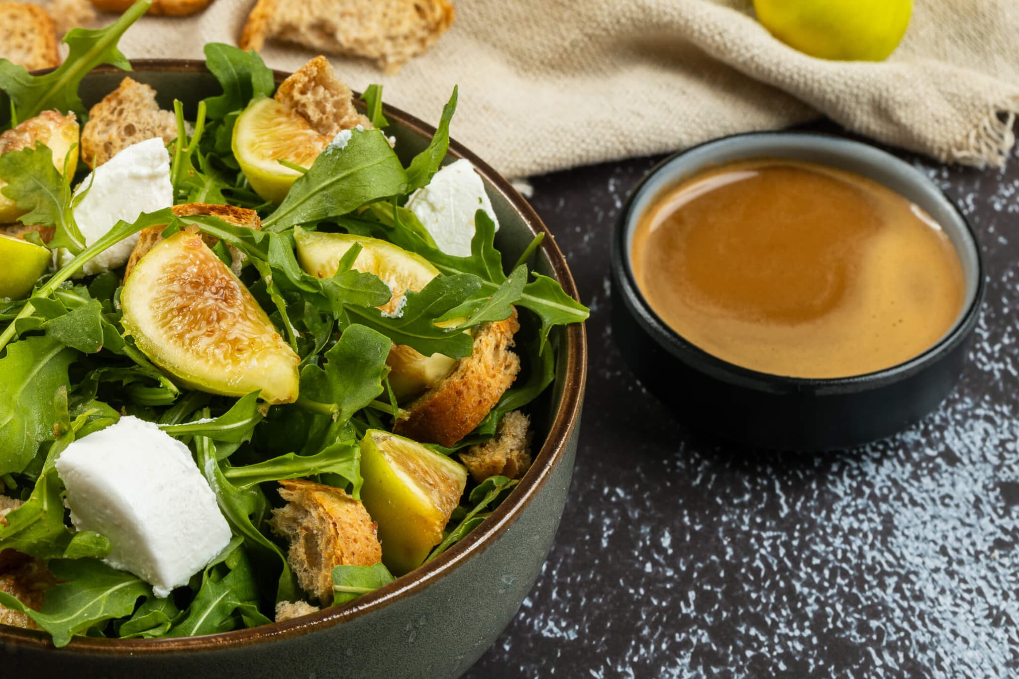 Fig salad with balsamic — homemade Lebanese food by Mahabati