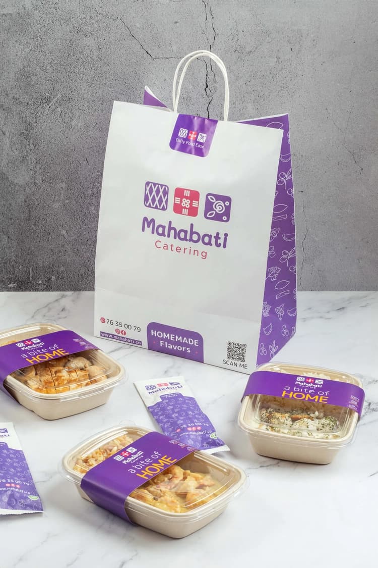 Mahabati meal boxes packed for delivery