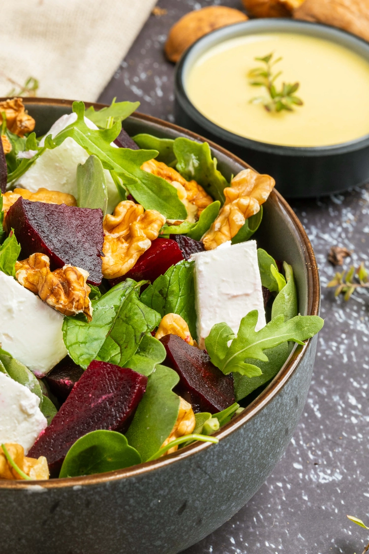 Delicious daily homemade Mushroom & beetroot salad